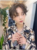 ボブ ミニボブ 外ハネ 20代30代 アッシュカラー 髪質改善