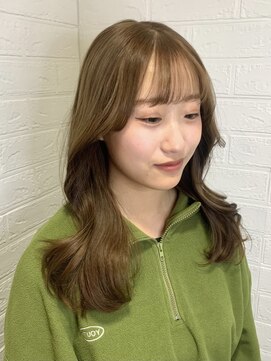 ヘアースペースブルーム プリュス 石橋店(HAIR SPACE BLOOM plus) ミルクティーベージュ/ブリーチカラー/透明感カラー/艶髪