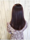 顔周りレイヤー×ラベンダーブラウン