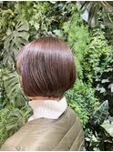 ツヤのあるショートボブ
