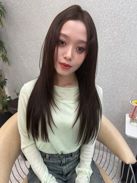 天神美容室 【KASUMI天神美容室】透明感カラー×レイヤー