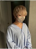 ボーイッシュ女子/メンズカット女子/ホワイトベージュ