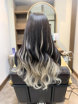 ガルボ ヘアー(garbo hair) プルエクステ 10代20代 外国人風カラー グラデーション エクステ