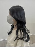 dark ash _ブリーチなしカラー_髪質改善__艶カラー_レイヤー