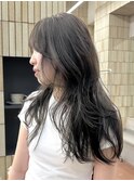 ブリーチなしアッシュグレー暗染め透明感夏カラーレイヤー