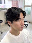 毛流れセンターパート/ニュアンスパーマ/メンズパーマ/関祐翔