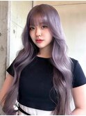 ケアブリーチカラーパープルカラーパープルアッシュ紫カラー韓国