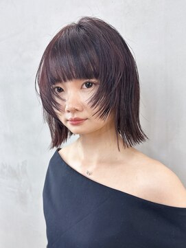 アルバム 銀座(ALBUM GINZA) ボブおくれ毛韓国ヘア顔周りレイヤー_F30898