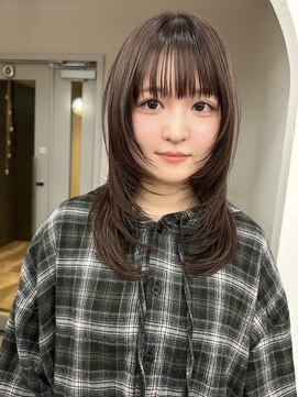 アルテヘアー(arte HAIR) 【arteHAIR】顔まわりレイヤー/ふんわり抜け感ミディ