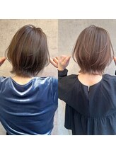 くびれボブ【首元が綺麗に見える×大人っぽい抜け感】