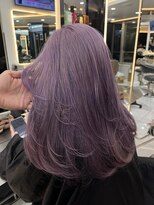 ラピス 渋谷本店(Lapis) パープルカラー/ラベンダーカラー/バタフライレイヤーカット