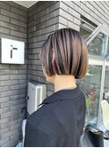 プレイングカラーブリーチカラーボブ札幌大通バスセンター