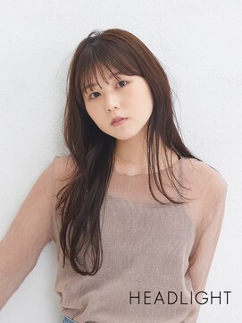 アーサスバイヘッドライト 島根松江店(ursus by HEADLIGHT) ロングレイヤーココアベージュ小顔チョコレートブラウン黒髪