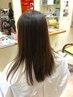 新規【自然な仕上がりに★】カット+艶髪ストレート+コアミートリートメント