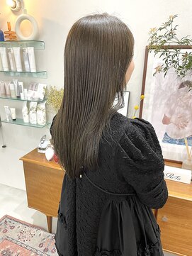 ヘアー アイス カンナ(HAIR ICI Canna) 大人可愛い髪質改善カラーラベンダーベージュ透明感韓国風