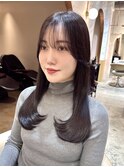 ◯20代30代40代50代オリーブレイヤーカット黒髪マロンベージュ