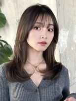 ロビー 表参道(ROBBY) ミディアムレイヤーカット/20代30代40代/顔周りカットワンカール