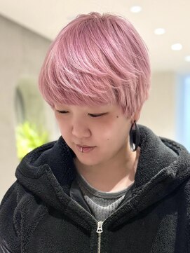 コットンピンク×マッシュウルフ