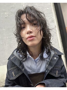アクセヘアー 町田(acce hair) ミディアムウルフウェーブ