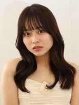 アース 上大岡店(HAIR&MAKE EARTH) ストレートバング×韓国風ロング