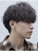 無造作シャドウパーマ/ツーブロック