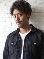 メンズサロン Johnny MEN 下北沢店【ジョニーメン】 men's/メンズ/リバースセンターパート/ニュアンスパーマフェード