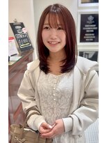 ビーハイブ ドットエー 本町広瀬通店(BEHIVE.A) 【SHIORI】ピンクベージュ×ワンカールレイヤースタイル