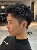 刈り上げショート短髪アップバング就活ビジネスヘア船橋駅保立