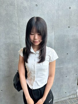 クレア 下北沢(CREA) ミルクティーブロンド/ダークブルー/デジタルパーマ/下北沢