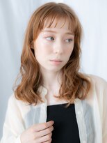 ドクターズサロン LAB 小山店&nbsp;アプリコットオレンジ抜け感オン眉ふわロングn小山10代20代30代