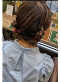 ママも可愛くヘアセット☆