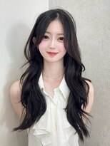 エラン トウキョウ 学芸大学店(elan tokyo)&nbsp;透明感ダークグレージュ/ロング/レイヤーカット/艶髪