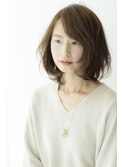 小顔に魅せれるふんわりボブリー