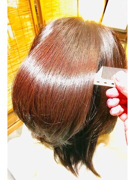 アンジュ 色髪(anju 色髪) 髪質改善　　トリートメント＋カラー