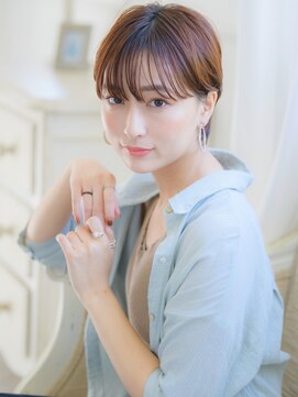 ネオリーブ ジューク 日吉店(Neolive JuQ) 30代40代50代大人気♪前下がりエッジショートボブくびれセミディ