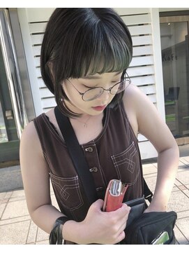 イェッカ(YECCA) バングカラー＊ライトオリーブ