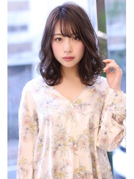 オーロ 緑地公園店(ORO) ことりベージュローライト大人かわいい小顔スリークボブ大人ボブ