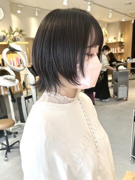 トリート 浦安店(TREAT) 透明感グレージュ×ボブウルフ