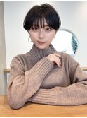 小顔補正立体カットショートボブショコラアッシュ20代30代40代