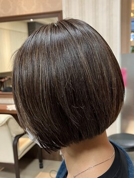 ヘアークリアー せんげん台 大人可愛いショートボブ ハイライトカラー ブラウンベージュ