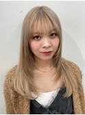 ブリーチカラーホワイトベージュ