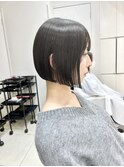 10代20代30代人気☆こけしにならない黒髪前下がりボブ
