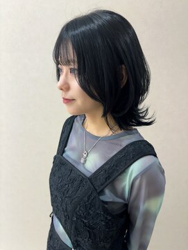 ミリ 奈良店(mm) ボブレイヤー　近鉄奈良　ブルーブラック　暗髪　奈良　くびれ