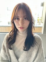 アム(amu)&nbsp;韓国ヘア/レイヤーカット/くびれカット/前髪カット/小顔カット