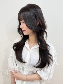 ユーフォリア 渋谷グランデ(Euphoria SHIBUYA GRANDE) 透明感カラー　グレージュ　顔周りカット