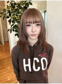 透明感ブラウンカラー