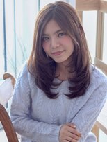 マイラ 銀座(myla) ミニウルフホワイトグレージュデジタルパーマチェリーブラウン