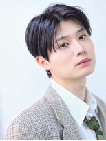 アンサー 渋谷(ANSWER)&nbsp;センターパートニュアンスパーマナチュラル縮毛矯正毛流れ韓国