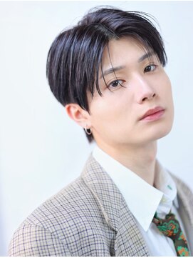 アンサー 渋谷(ANSWER) センターパートニュアンスパーマナチュラル縮毛矯正毛流れ韓国