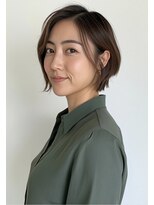 ドアーズ(Door's) 30代40代ショート白髪染めグレイカラーボブ艶栄名駅伏見丸の内